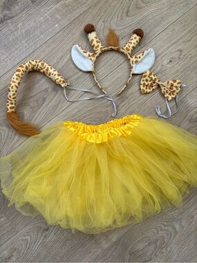 Toddler Giraffe Costume Tutu Set 2T-3T Safari Halloween Dress Up